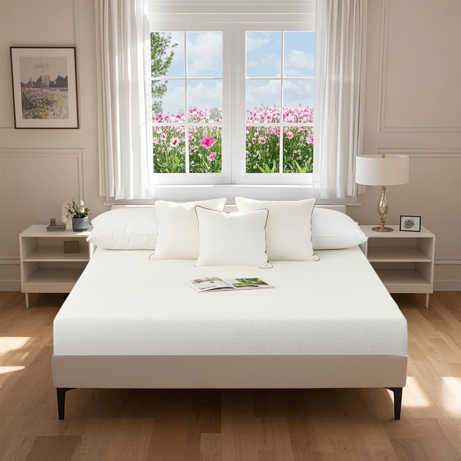 BMMB 5 Inch Twin XL Size Mattress, Memory Foam Mattress in a Box with Cooling Green Tea Gel,Fiberglass Free & Back Pain Relief