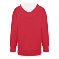 thumbnail image 5 of Chandails d'Hiver Grande Taille pour Femmes Chandails à Capuche à Manches Longues Col Rond Imprimé de Noël Décontracté Mode pour Femmes Rouge G, 5 of 5