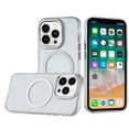 thumbnail image 3 of Designed for Apple iPhone 14 Pro Max Transparent Hybrid Circle Ring Magnetic Compatible with MagSafe Color Frame Metal Buttons Phone Case Cover [Clear], 3 of 4