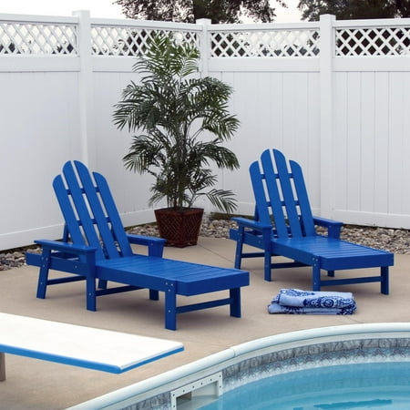 Polywood Reg Long Island Recycled Plastic Chaise Lounge Walmart Com