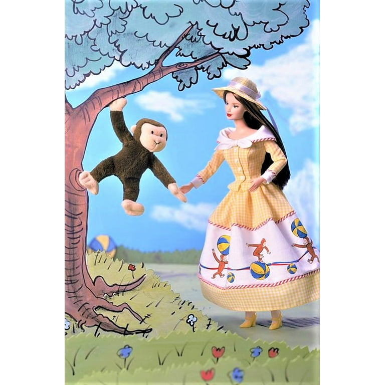 2000 Barbie Collectibles Barbie and Curious George Walmart