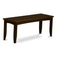 thumbnail image 1 of Pemberly Row Traditional 17" Wood Dining Bench in Cappuccino, 1 of 3