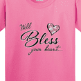 thumbnail image 4 of Inktastic Well Bless Your Heart with Floral Print Youth T-Shirt, 4 of 5