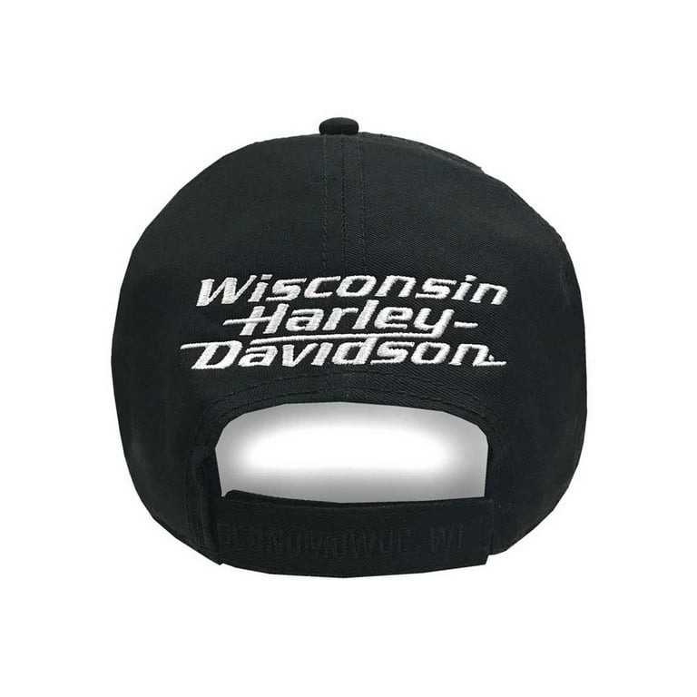 ◆Harley Davidson◆ Cotton Ball Cap Black HH15181202 Harley-Davidson® Men's Embroidered B&S Stretch Fit Baseball