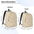 thumbnail image 2 of Easygdp Corgi Dog for Durable Canvas Laptop Backpack - Adjustable Shoulder Strap, Large Capacity, Fits 15-17in Laptops, for School, Work, Travel-Medium, 2 of 5