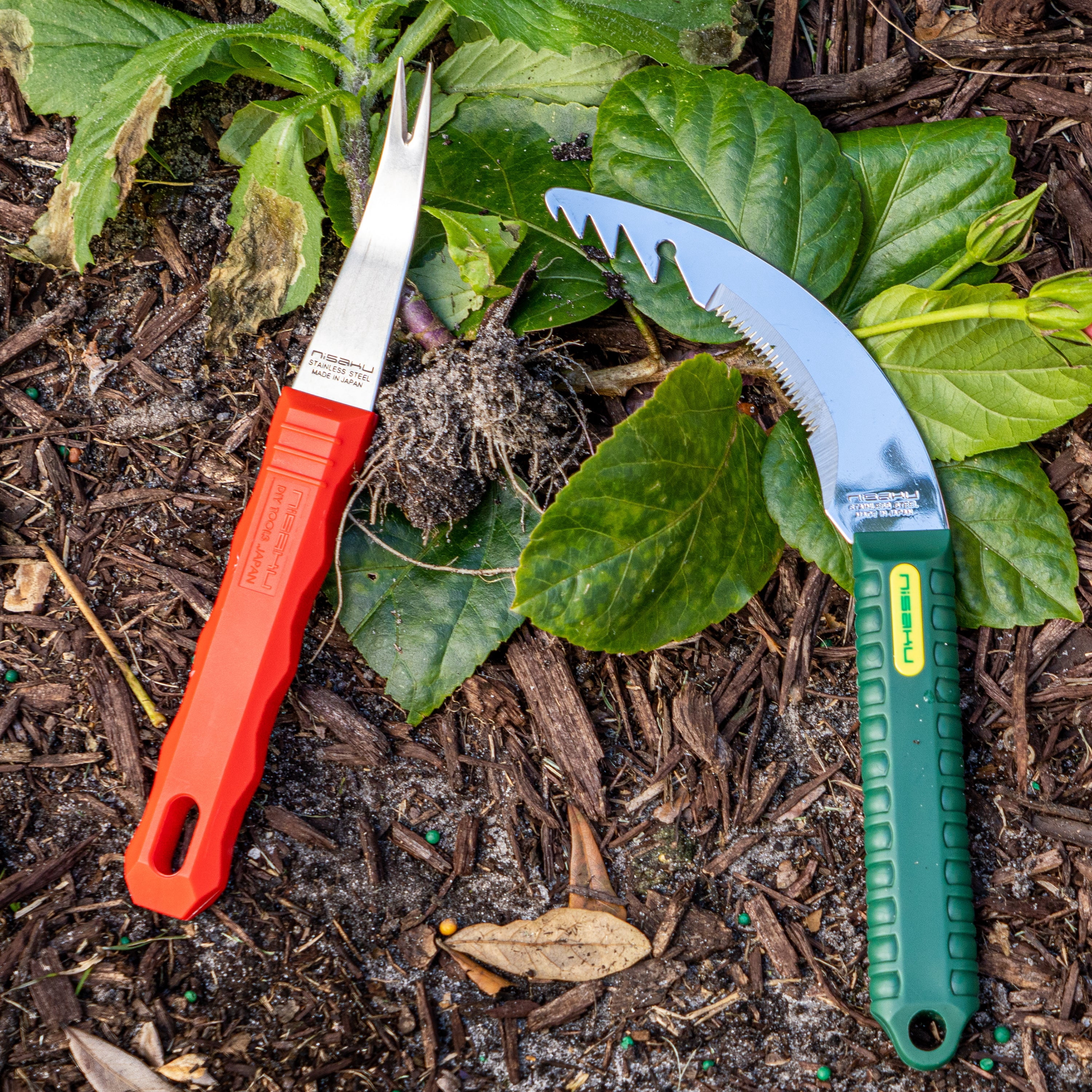 NISAKU NJP120 NEOKOSHI Japanese Stainless Steel Precision Weeder, 3.25-Inch Blade
