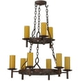 thumbnail image 2 of Meyda 144754 33 in. Newcastle 9 Light Two Tier Chandelier - Victorian, 2 of 5