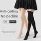 thumbnail image 1 of Calcetines largos antideslizantes por encima de la rodilla para mujer, medias blancas finas hasta la mitad de la pantorrilla, de seda negra y blanca, calcetines largos hasta el muslo para, 1 of 3