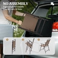thumbnail image 3 of Crestlive Products Folding Patio Chair Set of 4, Portable Dining Chairs with Armrest, Outdoor Folding Chairs, Brown, 3 of 9