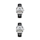 thumbnail image 2 of Minnieouse Reloj mecánico de acero inoxidable para hombre, correa de cuero analógica, reloj de luminoso de negocios ajustable fácil de tipo 5 2piezas, 2 of 6