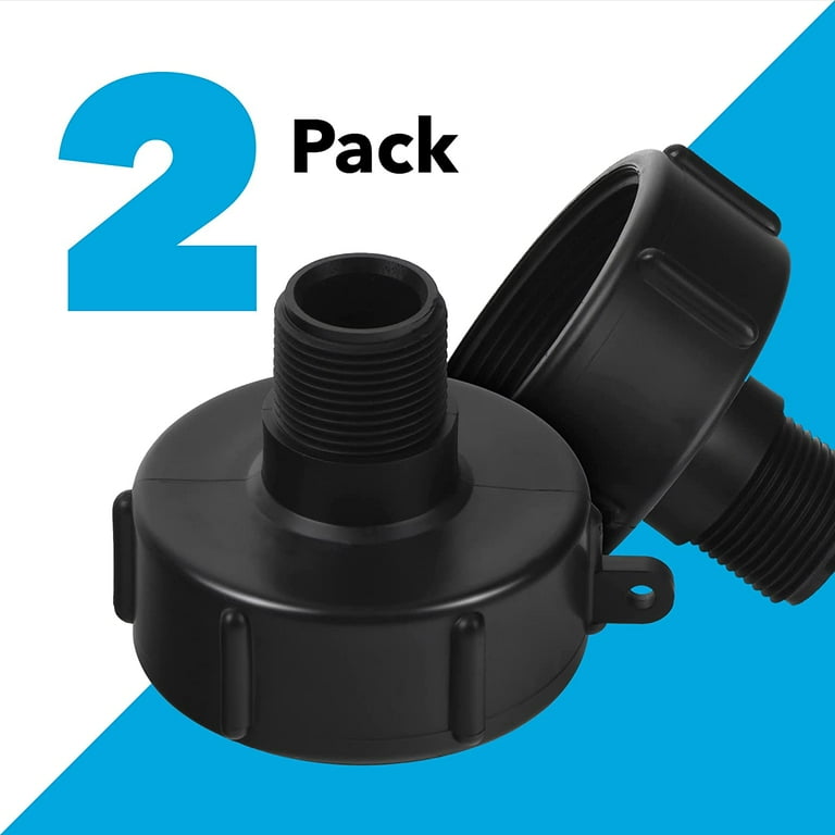 275 330 Gallon IBC Tote Tank Valve Adapter 2 NPT FINE Thread x Garden SHUTOFF e