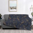 thumbnail image 2 of Yiaed Tropical Butterfly Print Blanket Throw Blanket Soft Cozy Flannel Blanket for Home Bed Sofa Couch Chair-80"x60", 2 of 6