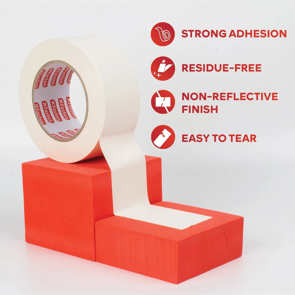 BUTTERFLY- Xfasten White Gaffer Tape 2 Inch X 30 Yards, Non-Reflective Matte Finish, No ...
