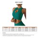 thumbnail image 5 of Camiseta sin mangas corta, sujetador deportivo con diseño recortado, sujetador deportivo de alto impacto, cremallera frontal para entrenamiento, Fitness, correr, gimnasio, 5 of 5