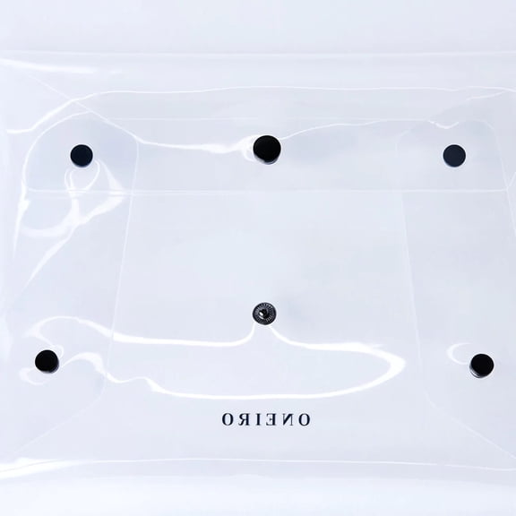 ONEIRO Clear Multipurpose Clutch Waterproof Travel Pouch 8" x 10" (New)