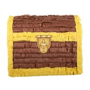 Treasure Loot Chest Pinata, Brown & Gold, 14in x 11in