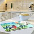 thumbnail image 6 of Absorbent Dish Drying Mat for Kitchen Counter - Winter Snow Blue Bird Microfiber Drying Pad, Reversible Drainer Mats for Countertop, Small 16" x 18", 6 of 6