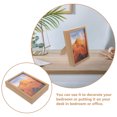 thumbnail image 4 of SEWACC Wooden Picture Frame with Secret Compartment for Storage Use Beige Multifunctional Safe Box 7x5 Inches, 4 of 8