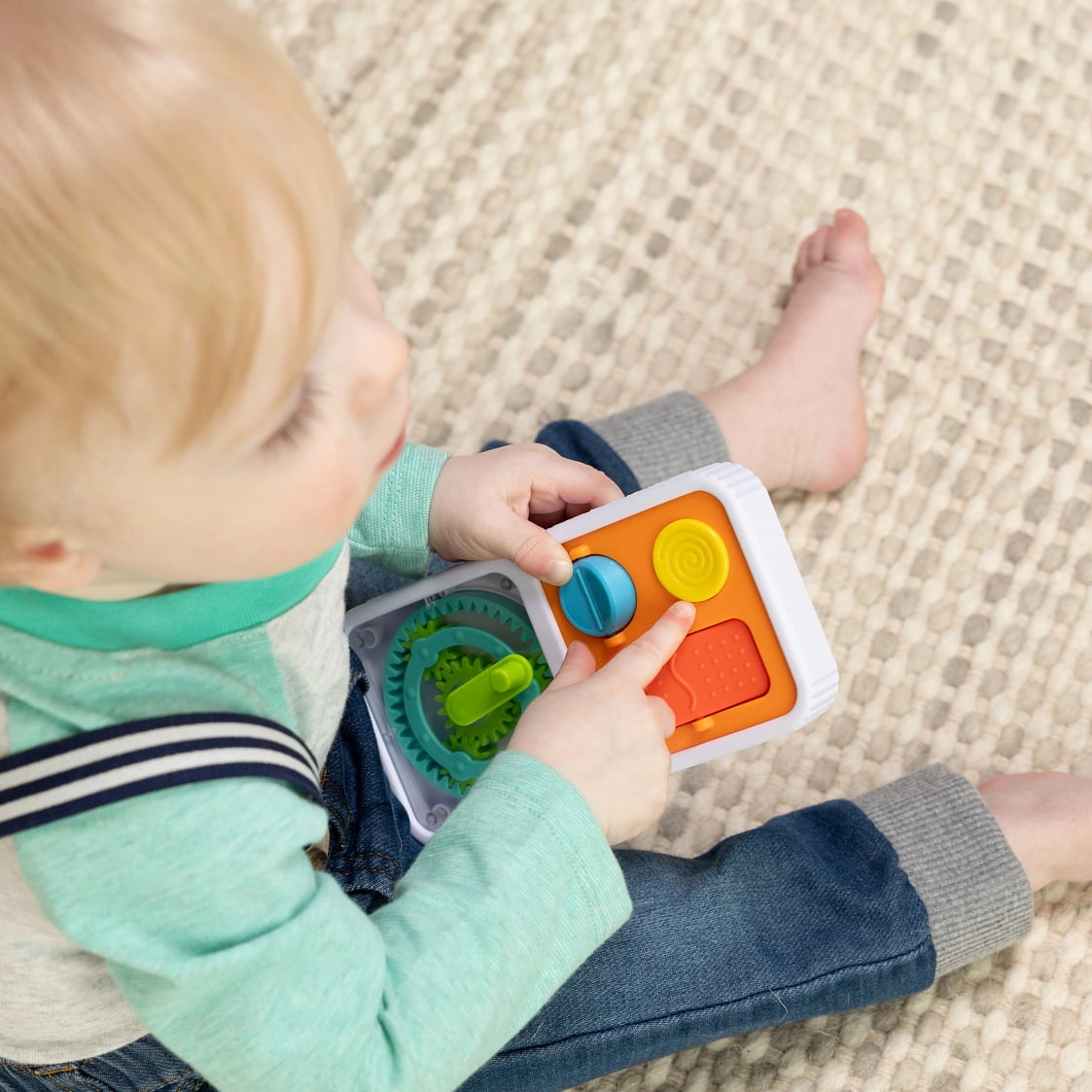 Fat Brain Toys PlayTab Go Modular Activity Board, Toddler, Ages 12 Months and up