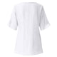 thumbnail image 4 of Pantalón Corto Casual de Mujer Fiudx Algodón Sólido Cuello en V, 4 of 6