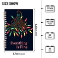 thumbnail image 2 of FORMRS 1-Subject Spiral Notebook 8" x 5" College Ruled 60 Refillable Sheet A5 Hard Cover, 2 Pack, Blue Christmas Light, 2 of 7