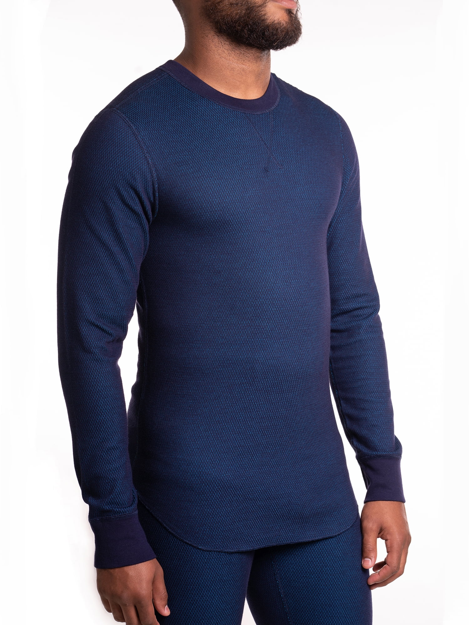 Hanes Men's Thermal Raschel Reversible Crew Top 