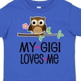 thumbnail image 4 of Inktastic My Gigi Loves Me Girl Owl Girls Toddler T-Shirt, 4 of 5