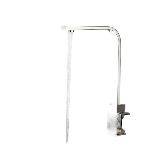 Square Kitchen Faucet, Matte Black Polished Chorme Hot And Cold Kitchen Sink Tap, 360 Degree Rotation Mixer Deck Mounted Water Tap ,Versatile Features