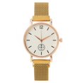 thumbnail image 2 of Yungyresw Fashion Watch For Women Minialist Bracelet Band Round Dial Casual Wristwatch Travel Business Stylish Watch Gold, 2 of 3