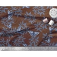 thumbnail image 3 of Soimoi Modal Satin Fabric Dot,Leaves & Butterfly Fabric Prints By Yard 42 Inch Wide, 3 of 3