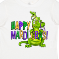 thumbnail image 4 of Inktastic Happy Mardi Gras Big and Little Alligators with Beads Boys or Girls Toddler T-Shirt, 4 of 5