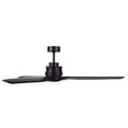 thumbnail image 3 of Lucci Air Akmani 60" Modern Black Ceiling Fan with Remote Control, Energy Efficient DC Ceiling Fan, Quiet High Airflow Solid Wood Blades, 3 of 5