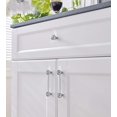 thumbnail image 5 of Gamvdout 1 Pieces Dresser Hardware Handles Crystal Door Knob Clear Cabinet Knobs Round Cupboard Cabinet Drawer Handle Closet Pull Handles for Kitchen Cupboards Chrome, 5 of 9