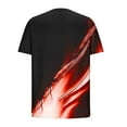 thumbnail image 4 of Njagoc3 Mens Ombre Sports Print Short - Sleeve T - Shirt, Regular Fit, Moisture - Wicking Fabric, Summer Fitness & Running, Performance Top, 4 of 6