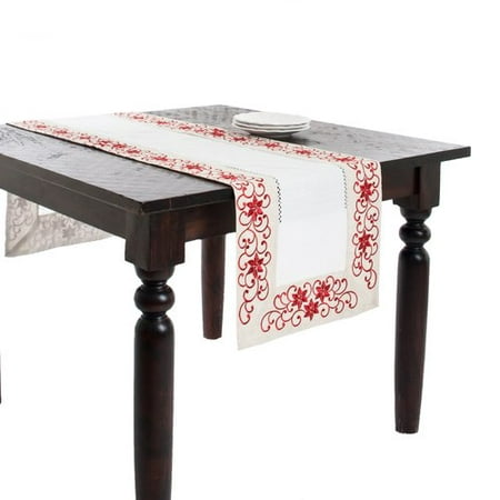 UPC 789323283498 product image for Saro Francine Embroidered and Cutwork Table Runner | upcitemdb.com