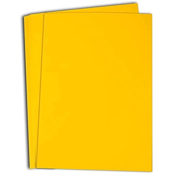 Hamilco Colored Cardstock Paper 11x17" Sunflower Yellow Color Card Stock Paper 50 Pack