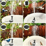 TSV Solar Fountain Water Pump 150L/H, 1.2W Solar Bird Bath Fountain for Outdoor Garden Pool, Pond, Fish Tank