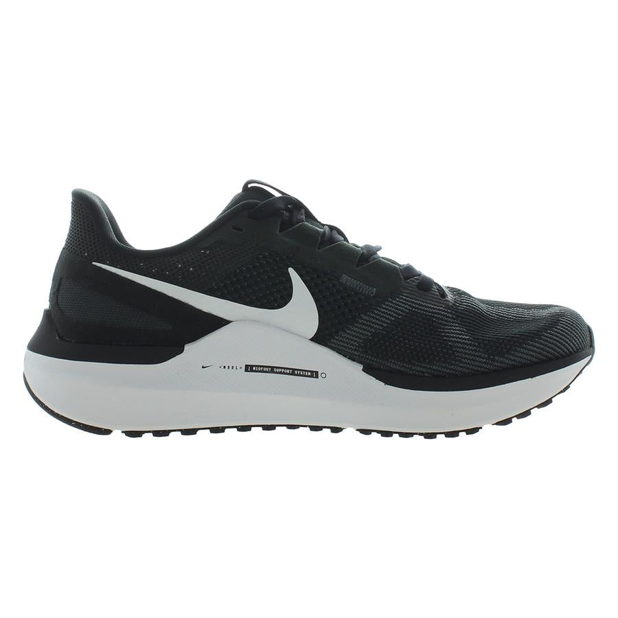 Nike Air Zoom Structure 25 Wide Unisex Shoes Size 6.5, Color: Black/White/Dk Smoke Grey