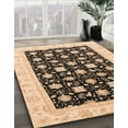 thumbnail image 2 of Ahgly Company Indoor Rectangle Abstract Dark Brown Oriental Area Rugs, 6' x 9', 2 of 6
