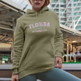 thumbnail image 2 of Florida, The Sunshine State, Est. 1845 with Palm Trees Art Merch Gift, Sand Hooded Sweatshirt or Hoodie, Small, 2 of 5