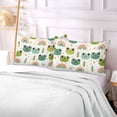 thumbnail image 5 of Cute Frog Head and Rainbow Plush Pillow Cases Standard Size Ultra Soft Warm Pillowcases with Zipper 20"x26", 5 of 9