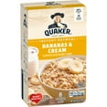 thumbnail image 2 of Quaker Instant Oatmeal Bananas & Cream 1.05 Oz 8 Count, 2 of 5