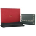 thumbnail image 1 of Pre-Owned Cartier Garland de wallet, leather coin purse, green, for men and women,..., 1 of 12
