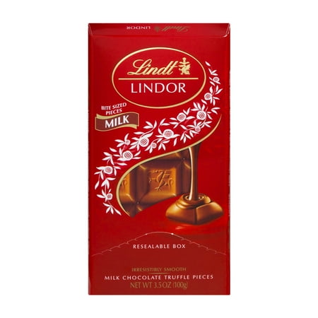 Lindt Lindor Milk Chocolate Truffle Candy Bar, 3.5 oz.