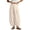 05#White, variant on Women's Casual Loose Lantern Harem Pants Elastic Waist Baggy Wide Leg Trousers with Cuffed Ankles for Summer Wear