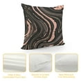 thumbnail image 4 of COMIO Decorative Square Throw Pillow Cover Abstract Water Effect Marbling Artwork Design Spot Pattern Artistic Blot Monochrome Craft Liquid Cozy Cushion Pillowcase Case for Couch Car, 4 of 5