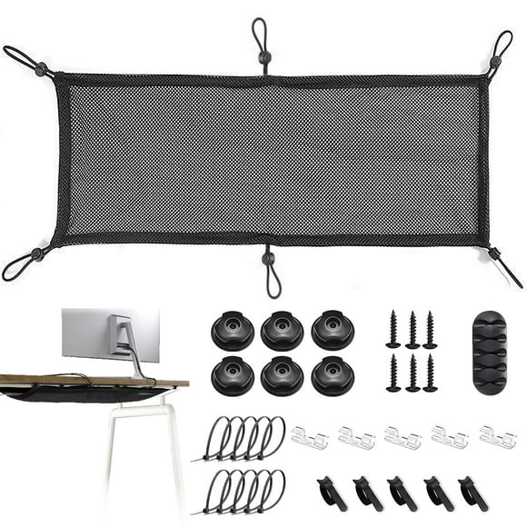 Kit de malla de gestión de cables para debajo del escritorio Cevicant, 36 unidades