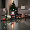 thumbnail image 2 of Festive Delight Christmas Toy Train Set for Christmas Tree, 20PCS Battery-Operated Smoke, Whistle, Light Classic Train Set with 4 Train Cars and 16 Rail Sections for Kids, Family Holiday Cheer, 2 of 8