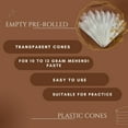 thumbnail image 3 of 20pcs Empty Cones – Pre-Rolled Cellophane Applicator Cones, Handmade Cones for Beginners & Festivals, 3 of 5