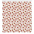 thumbnail image 3 of Ambesonne Strawberry Shower Curtain, Tasty Strawberries, 69"Wx84"L, Lime Green Vermilion, 3 of 3